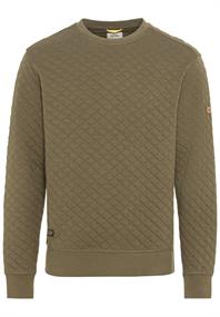 Sweatshirt aus reiner Baumwolle olive brown
