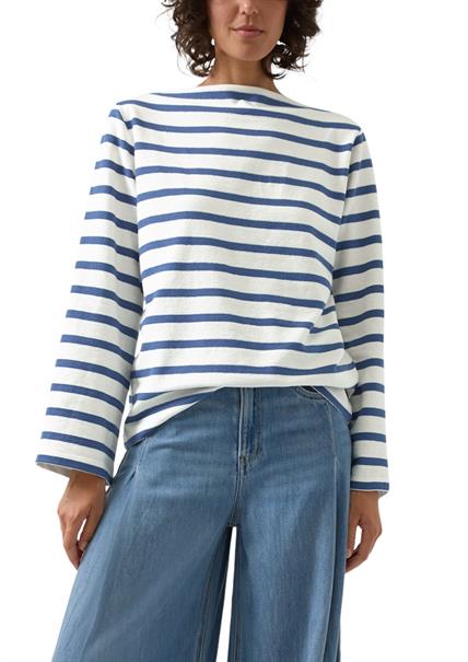 Sweatshirt blau|creme