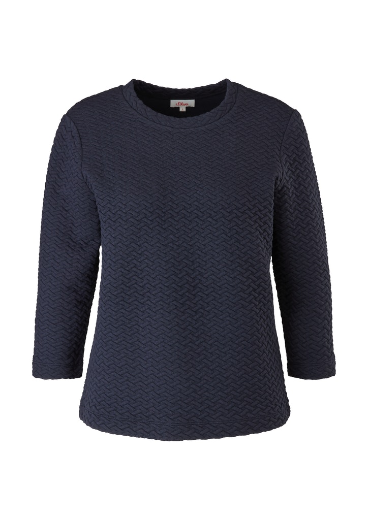 s.Oliver Damen Sweatshirt Sweatshirt blau bequem online kaufen bei