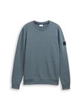 Sweatshirt in Melange-Optik grey mint navy structure