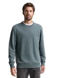 Sweatshirt in Melange-Optik grey mint navy structure