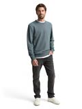 Sweatshirt in Melange-Optik grey mint navy structure