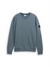 Sweatshirt in Melange-Optik grey mint navy structure