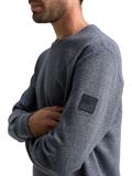 Sweatshirt in Melange-Optik navy grindle structure