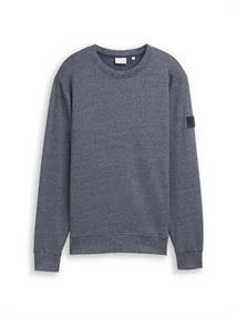 Sweatshirt in Melange-Optik navy grindle structure