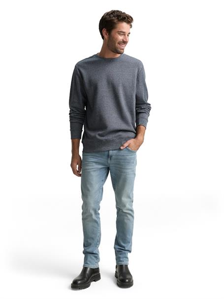 Sweatshirt in Melange-Optik navy grindle structure