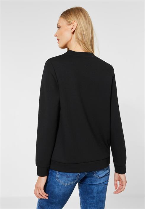 sweatshirt-in-unifarbe-black