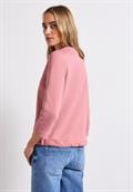 Sweatshirt in Unifarbe blush peach