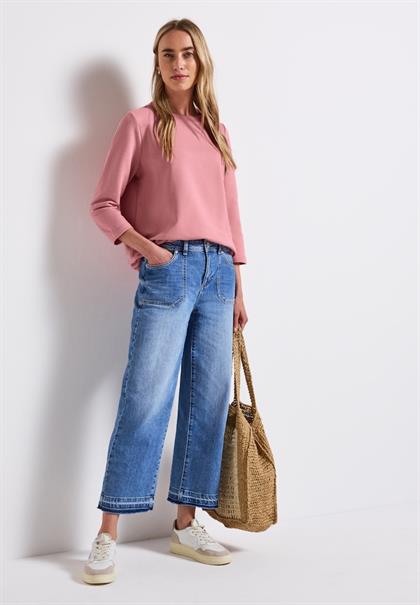 Sweatshirt in Unifarbe blush peach