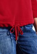 Sweatshirt in Unifarbe glory red