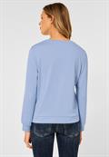 Sweatshirt in Unifarbe mid sunny blue