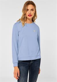Sweatshirt in Unifarbe mid sunny blue