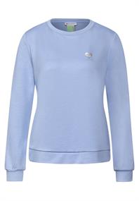 Sweatshirt in Unifarbe mid sunny blue