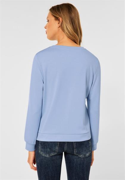 Sweatshirt in Unifarbe mid sunny blue