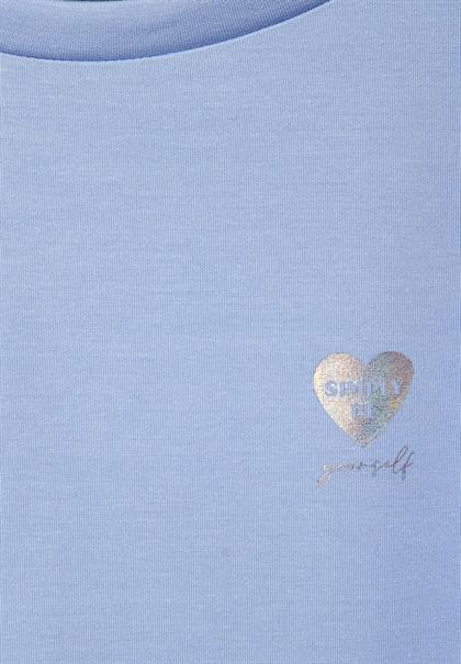 Sweatshirt in Unifarbe mid sunny blue