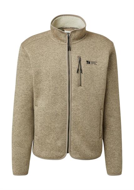 Sweatshirt Jacke beige