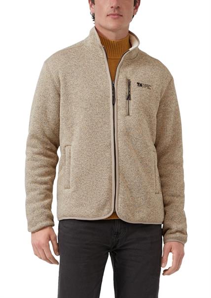 Sweatshirt Jacke beige