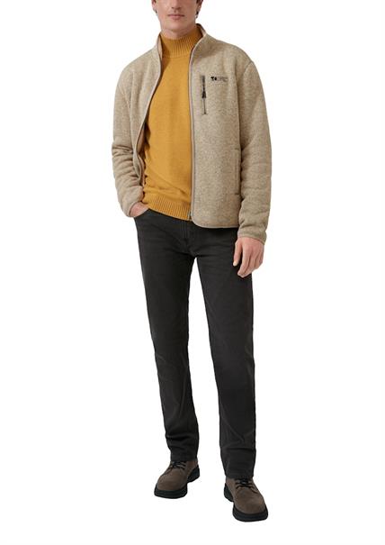 Sweatshirt Jacke beige