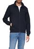 Sweatshirt Jacke mit Stehkragen und Logo-Detail blau