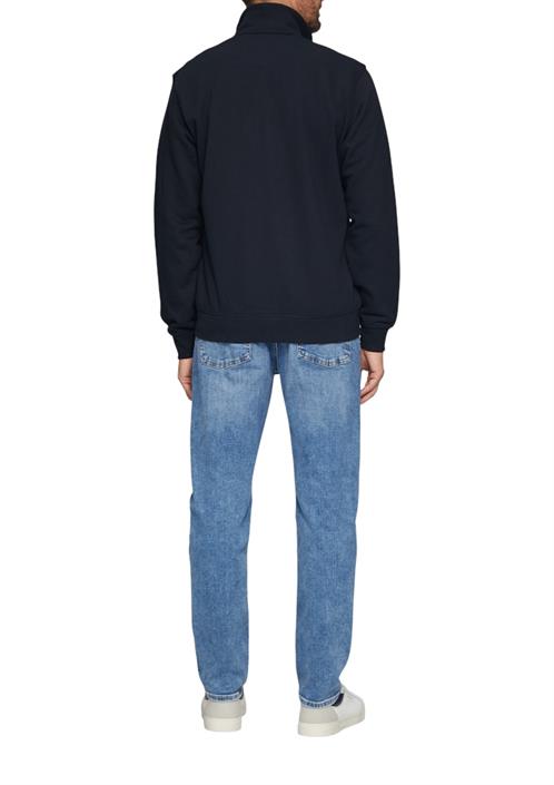 sweatshirt-jacke-mit-stehkragen-und-logo-detail-blau