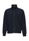 Sweatshirt Jacke mit Stehkragen und Logo-Detail blau
