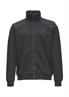 Sweatshirt Jacke mit Stehkragen und Logo-Detail grau
