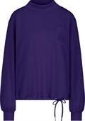Sweatshirt mit 3-D-Druck dark purple