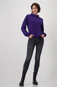Sweatshirt mit 3-D-Druck dark purple
