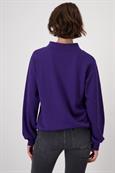 Sweatshirt mit 3-D-Druck dark purple