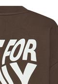 Sweatshirt mit Backprint brown