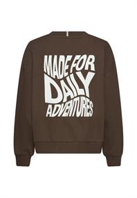 Sweatshirt mit Backprint brown