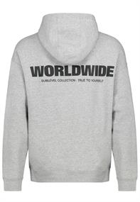 Sweatshirt mit Backprint grey melange standard 1