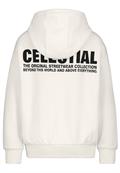 Sweatshirt mit Backprint ivory white