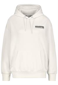 Sweatshirt mit Backprint ivory white