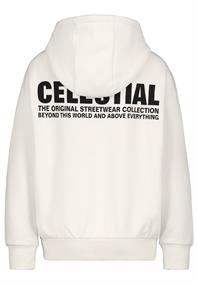 Sweatshirt mit Backprint ivory white