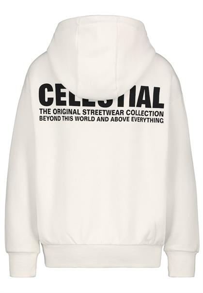 Sweatshirt mit Backprint ivory white