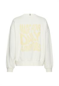 Sweatshirt mit Backprint milkwhite