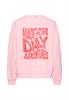 Sweatshirt mit Backprint pink