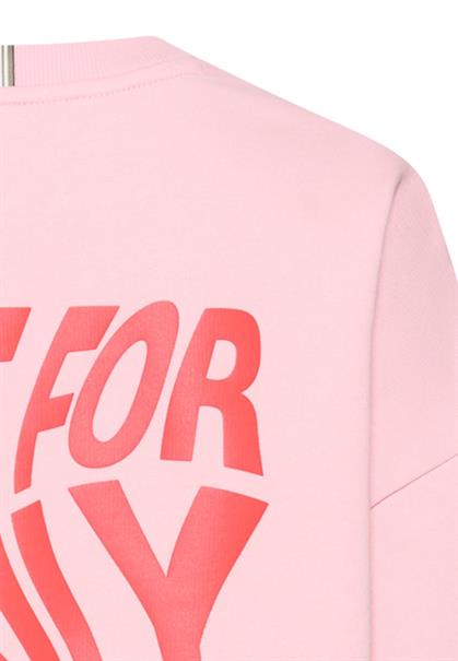 Sweatshirt mit Backprint pink
