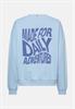 Sweatshirt mit Backprint soft blue