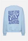 Sweatshirt mit Backprint soft blue