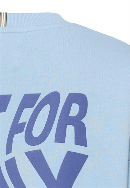 Sweatshirt mit Backprint soft blue