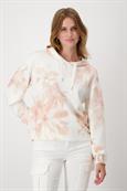 Sweatshirt mit Blumenmuster peach nectar gemustert