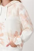 Sweatshirt mit Blumenmuster peach nectar gemustert