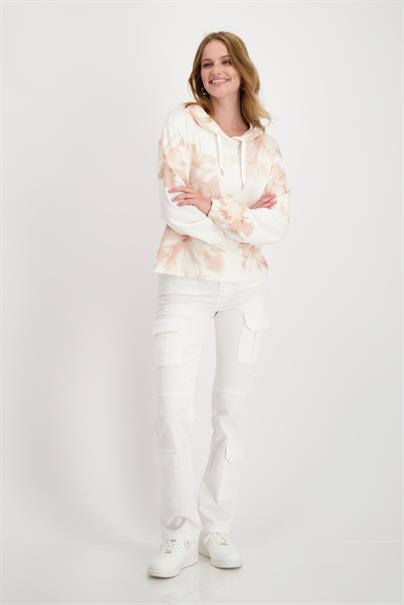 Sweatshirt mit Blumenmuster peach nectar gemustert