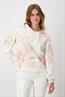 Sweatshirt mit Blumenmuster peach nectar gemustert