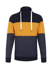 Sweatshirt mit Colour Blocking flame brown