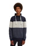 Sweatshirt mit Colour Blocking middle grey melange
