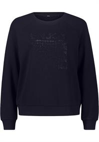 Sweatshirt mit Glitzerprint patch blueblack