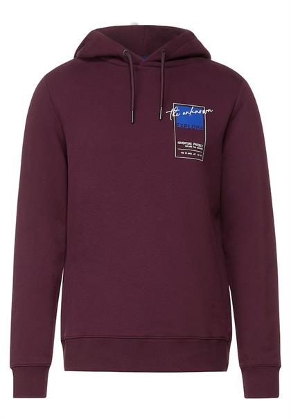 Sweatshirt mit Kapuze burgundy red